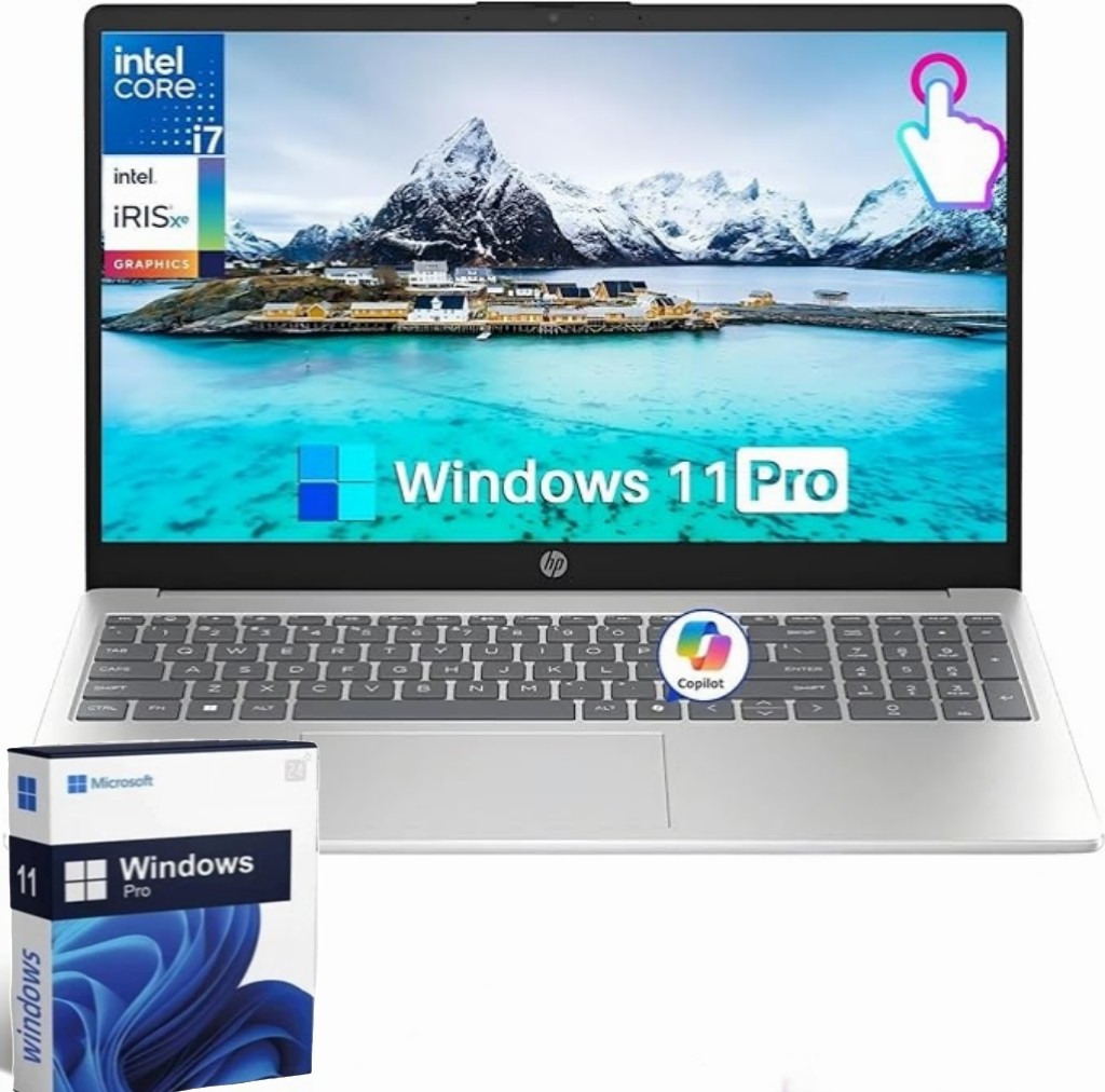 HP Laptop 15.6″FHD Touch Intel Core i7 (10 cores) 16GB RAM 1TB SSD Win 11 Pro