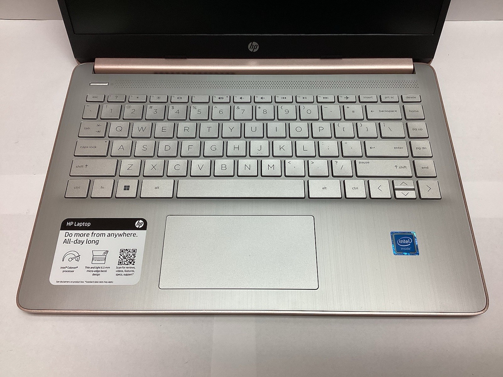 HP Laptop 14-DQ0762DX 14″ Intel Celeron N4120 128GB – Rose Gold