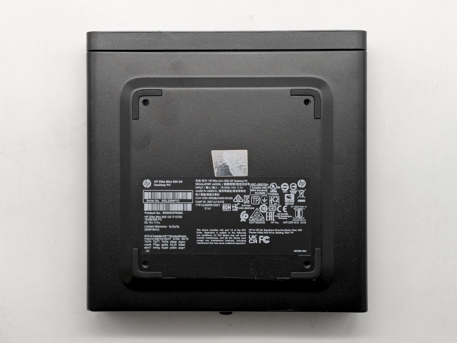 HP Elite Mini 800 G9 I7-12700 256GB SSD 16GB W11P