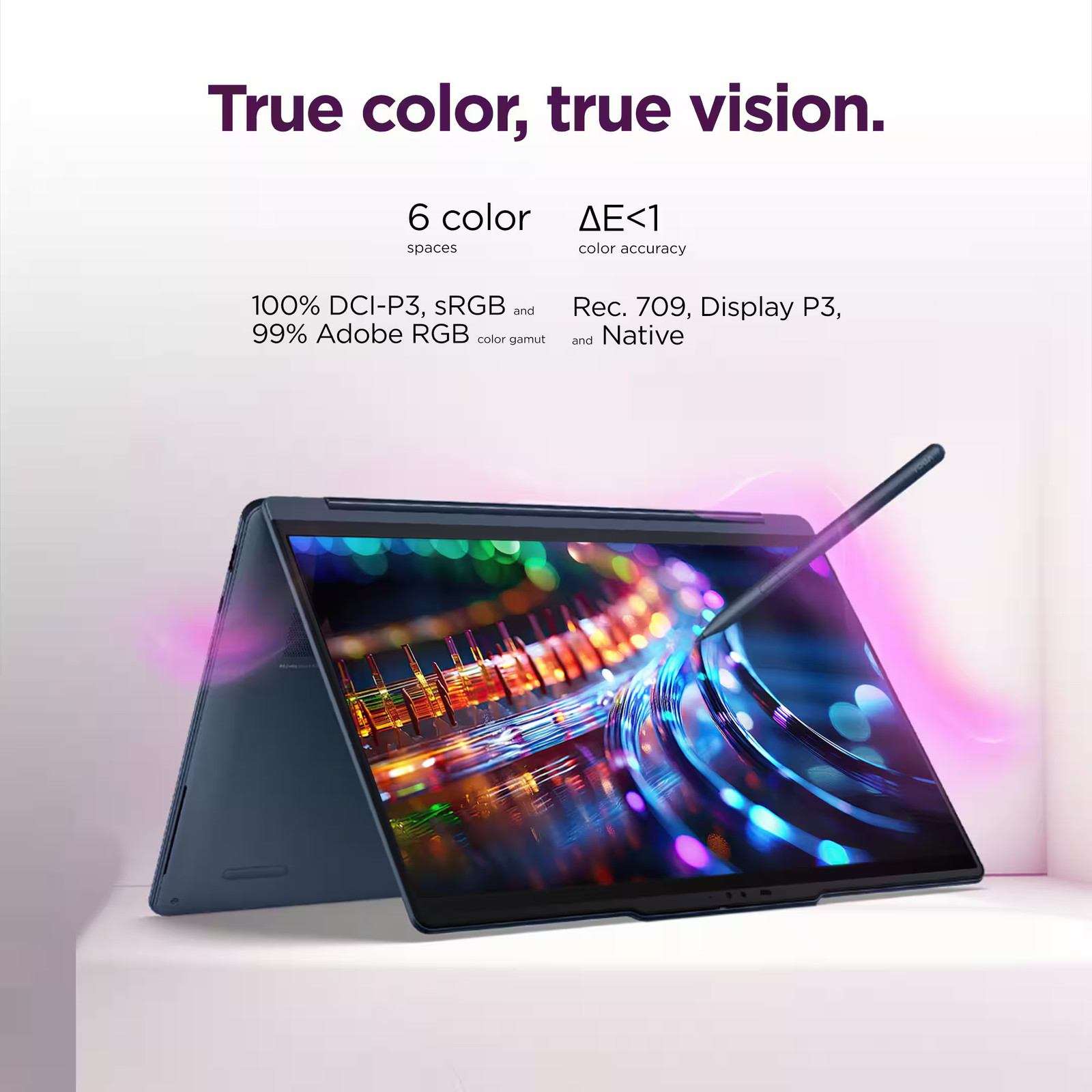 Lenovo – Yoga 9i 2-in-1 Aura Edition 14″ 3K OLED Touchscreen Laptop – Core Ul…