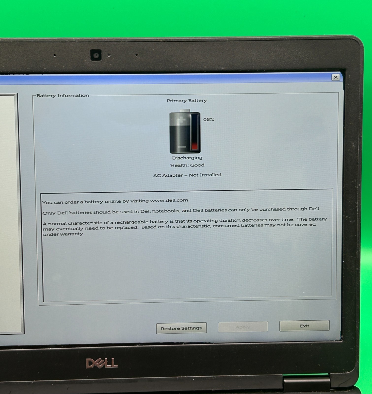 Dell Latitude 5491 14″ Laptop Intel i7-8850H 2.60GHz 16GB RAM Without Storage