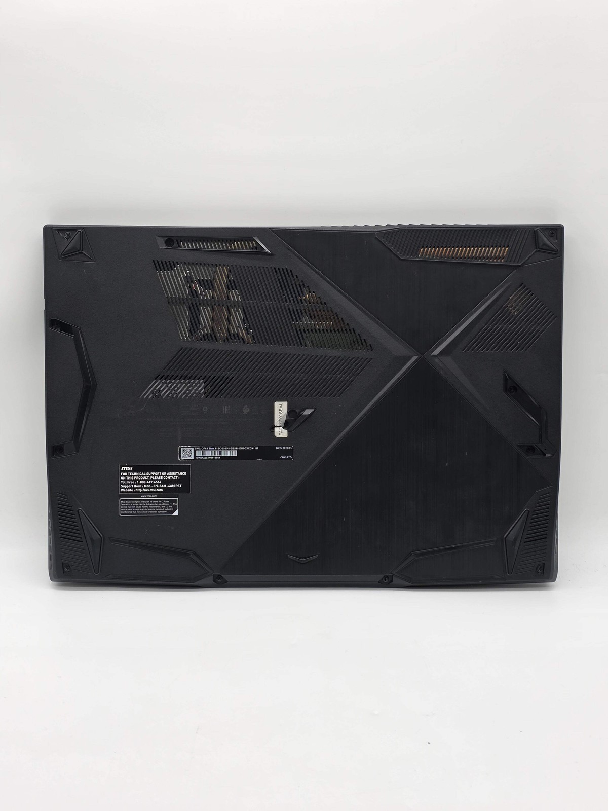 MSI GF63 Thin 15.6″ Gaming Laptop i5-11400H 8GB 256GB SSD GTX 1650
