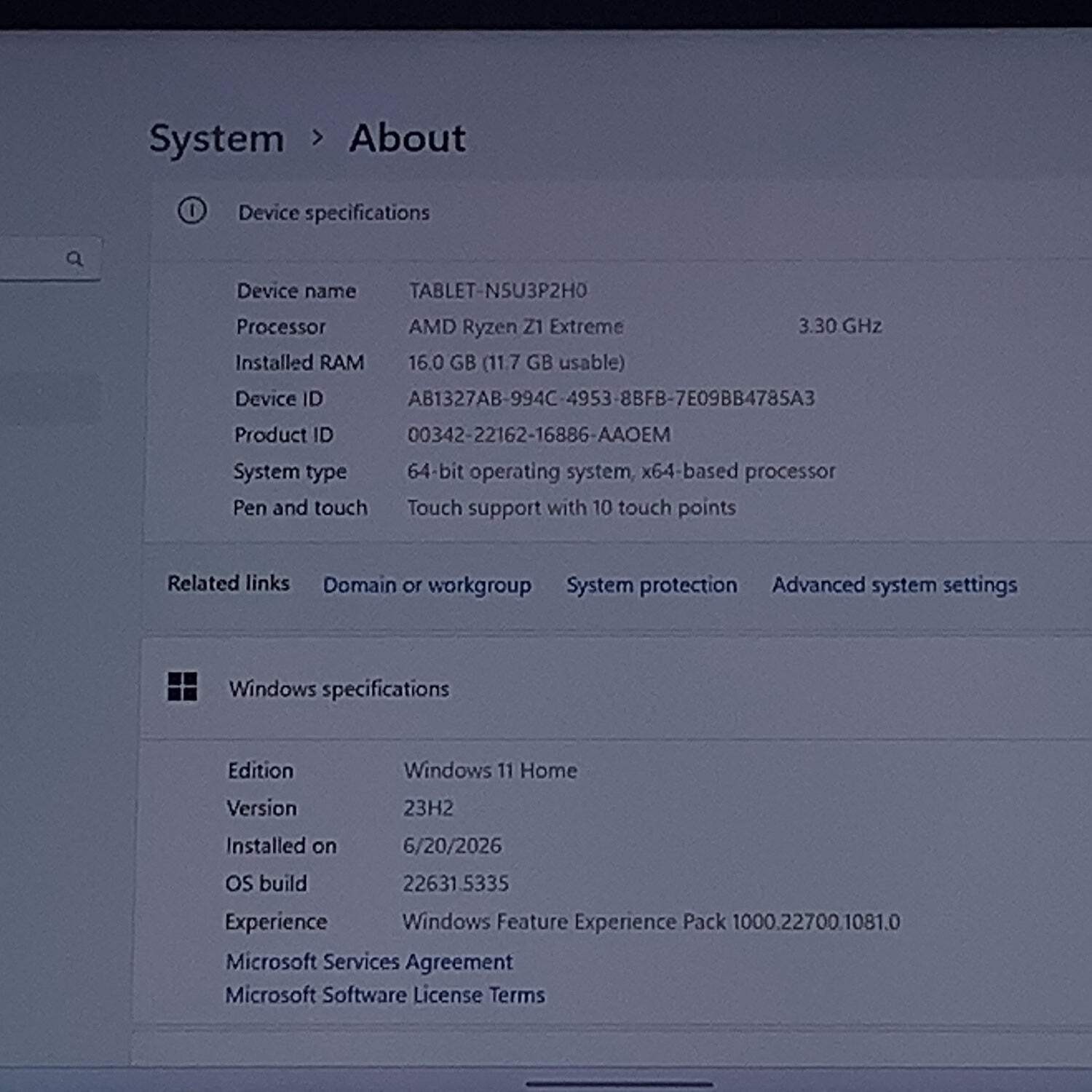 Broken Asus ROG Ally 7″ AMD Ryzen Z1 Extreme 16GB RAM 512GB Read