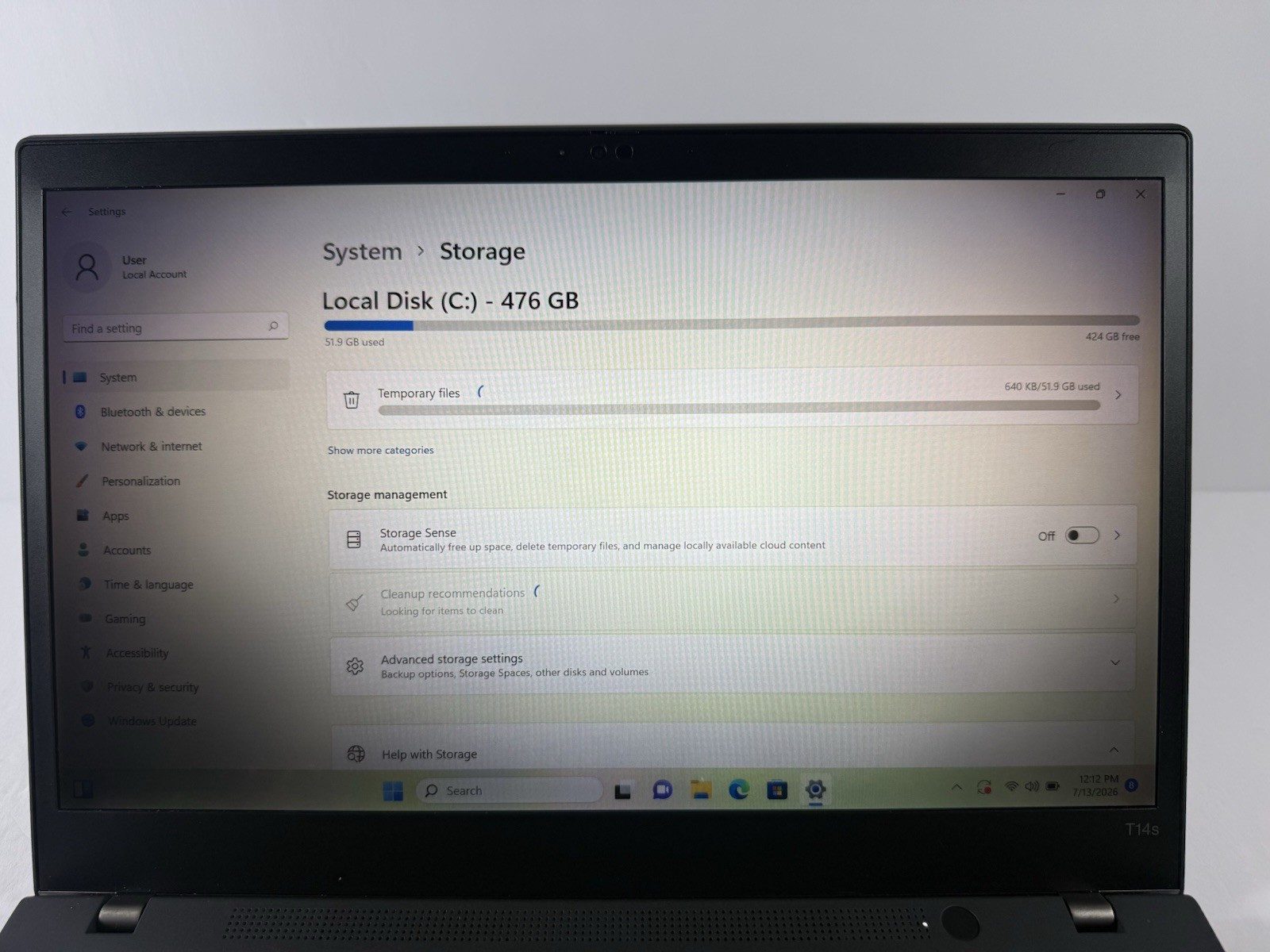 Lenovo ThinkPad T14s Gen 2 i7-1185G7 32GB 14″ FHD 1920×1080 512GB WWAN 4G Touch