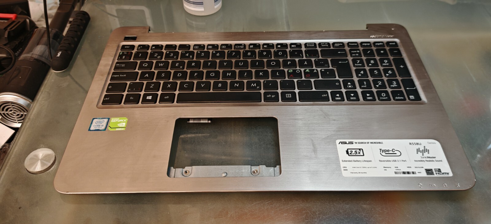 ASUS X556U R556U F556U R558 TOP BODY PALMREST 13N0-SGA0821 13NB09S2AP0321