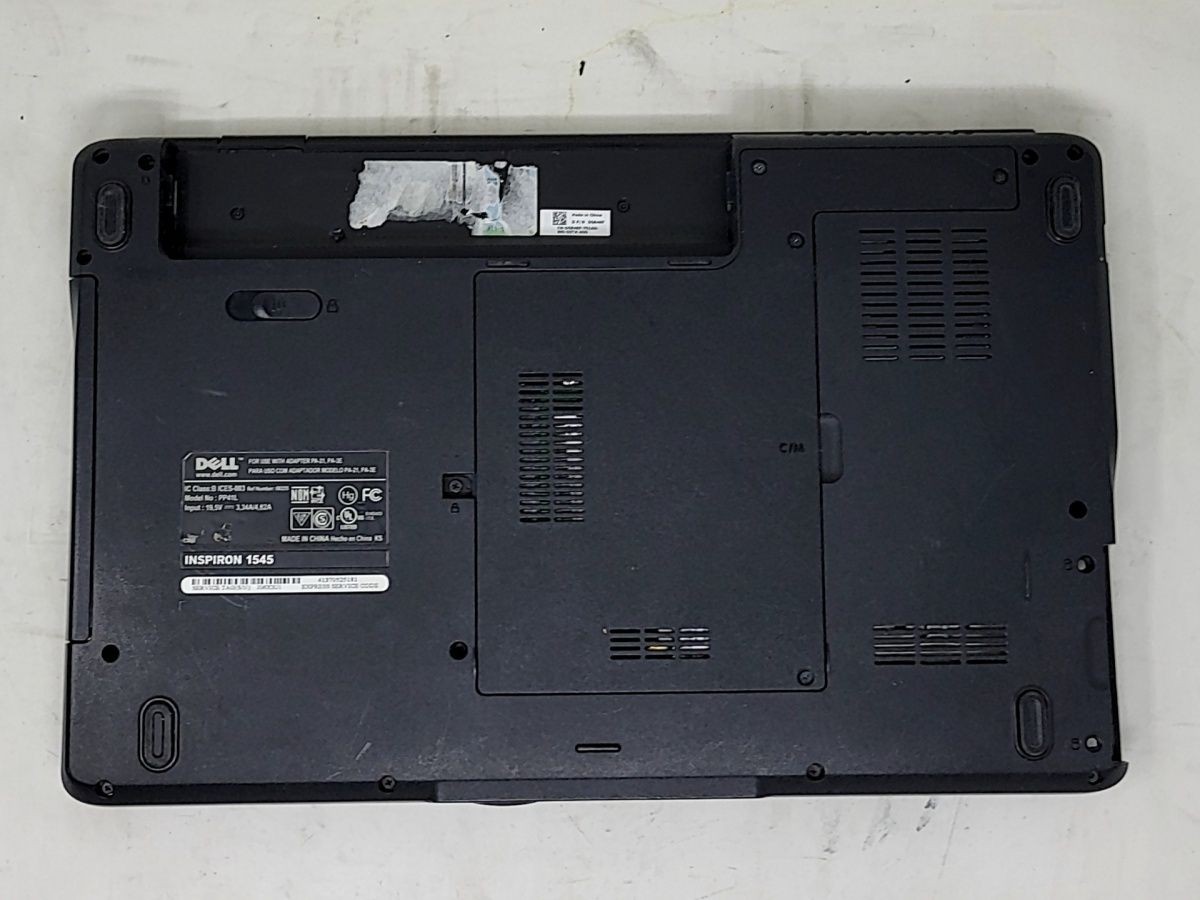 DELL INSPIRON 1545 Laptop Intel PENTIUM DUAL-CORE T4300 3GB SEE NOTES