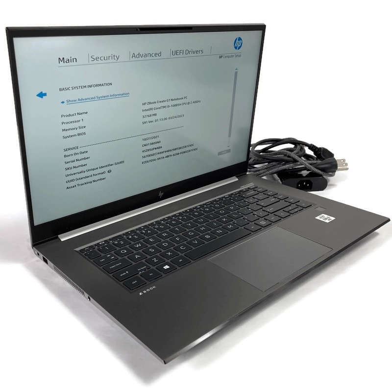 HP ZBook Create G7 15.6″ Laptop Core i9-10885H 2.4GHz 32GB 1TB NVMe SSD – No OS