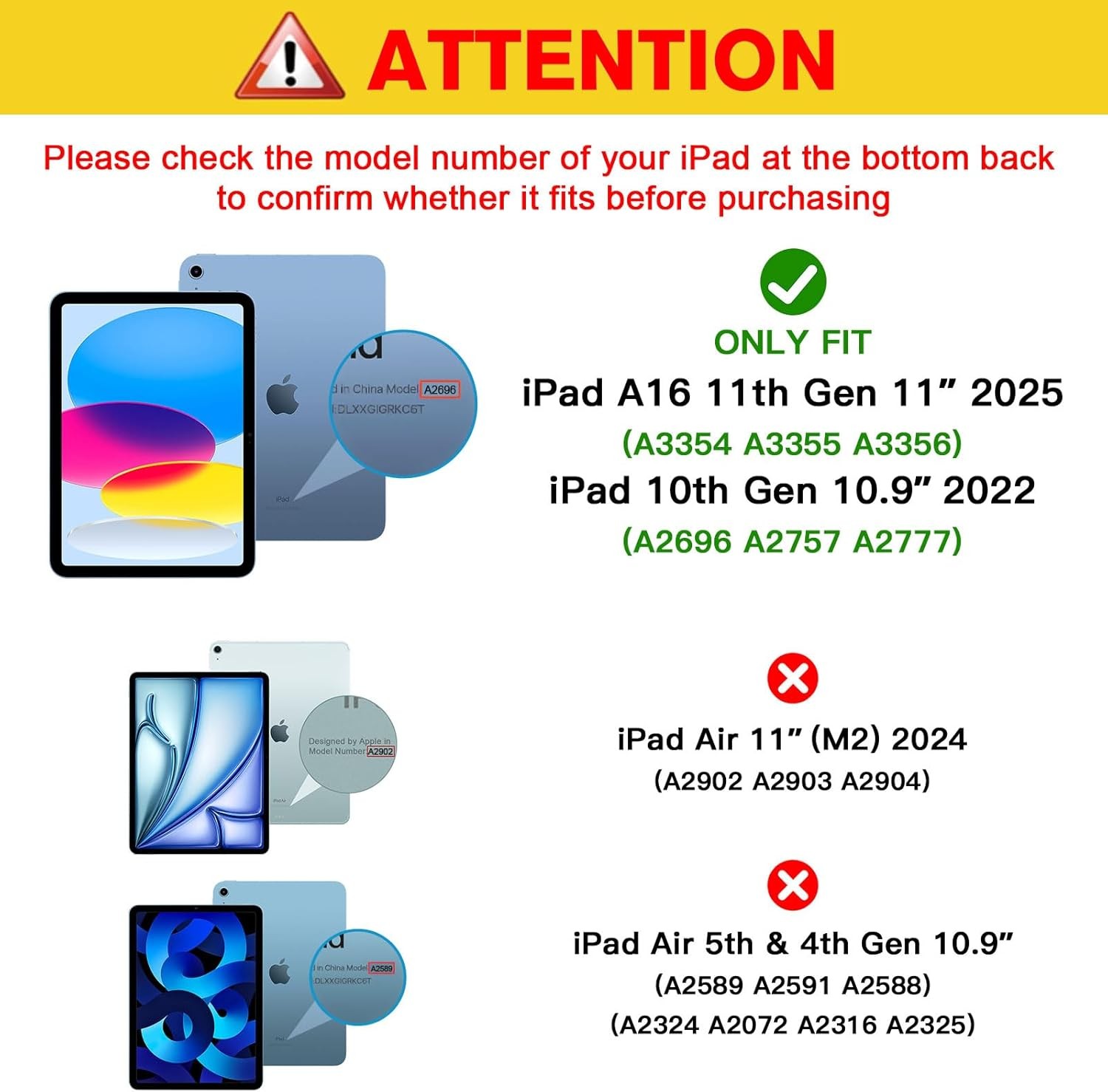 Screen Protector for iPad A16 2025 11th Generation 11 Inch & iPad 10th 2022 10.9
