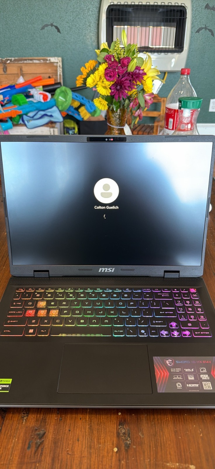MSI Sword 16 HX B14V 16″ Gaming Laptop i7-14650HX 16GB 1TB SSD RTX40608GB Win 11