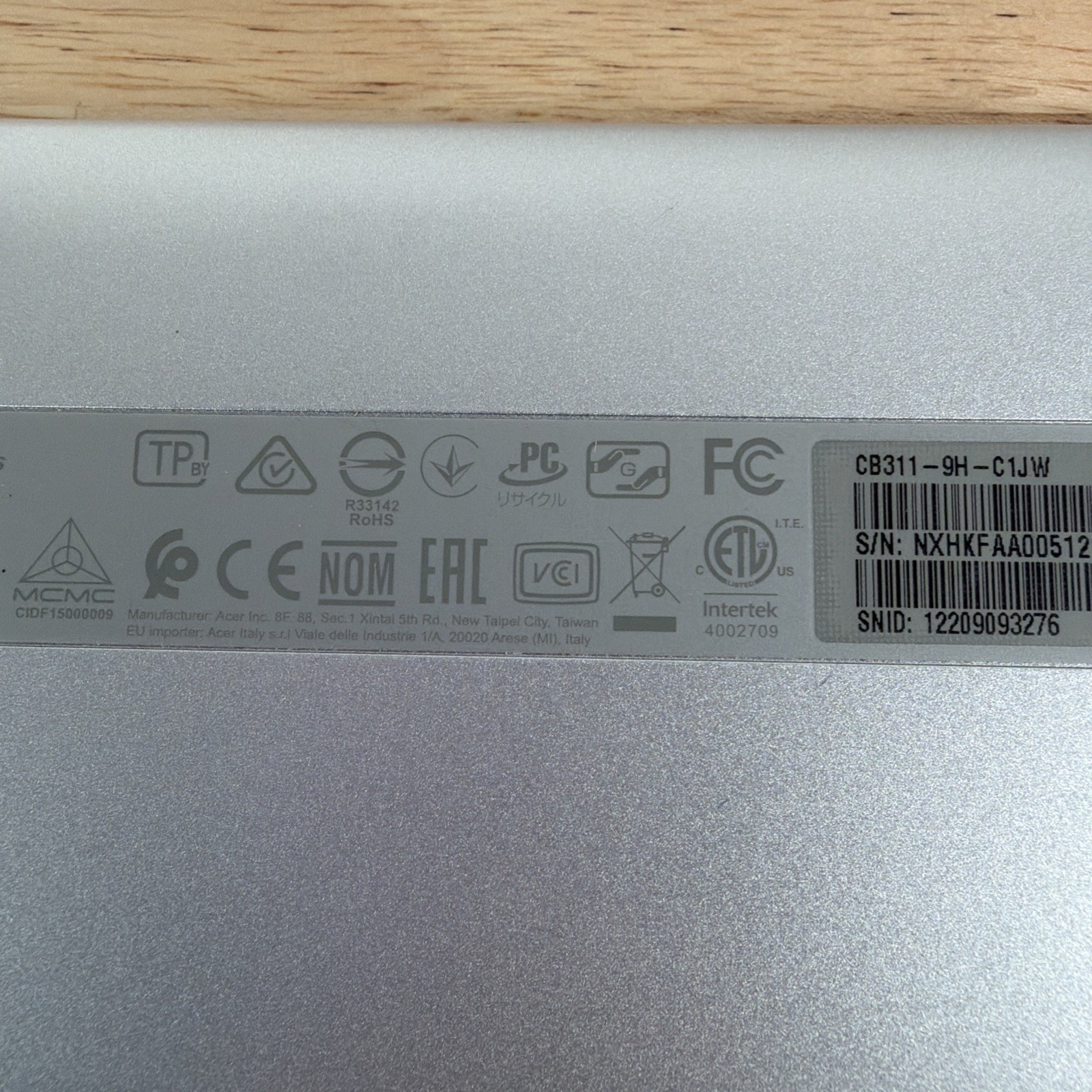 Acer Chromebook N17Q8 CB311 Series – Bad Battery READ