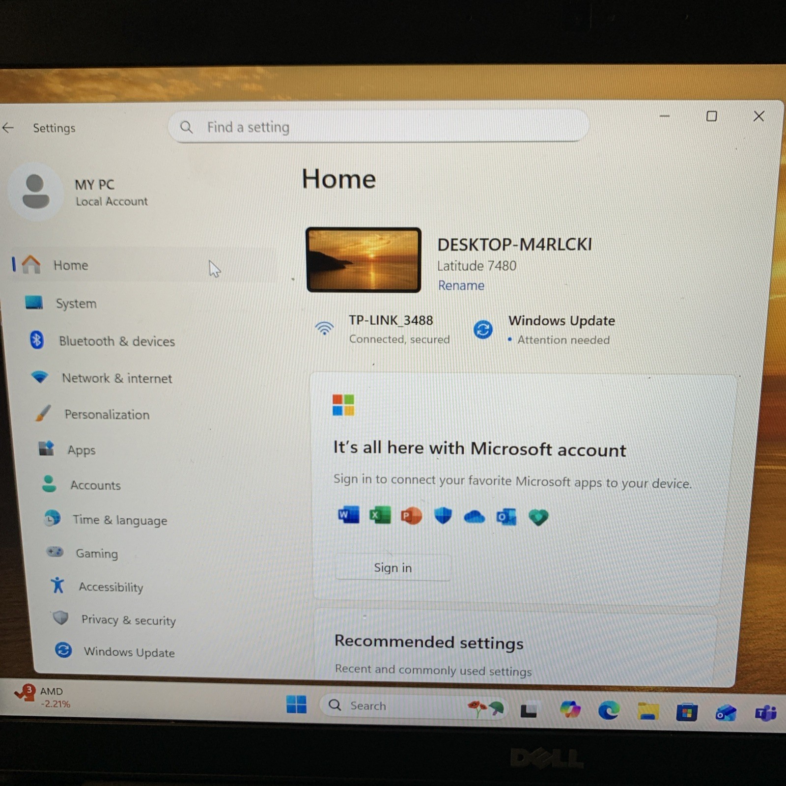 Dell Latitude 7480-i7 CPU 2.60 GHz-Memory 16GB-Storage 500 GB
