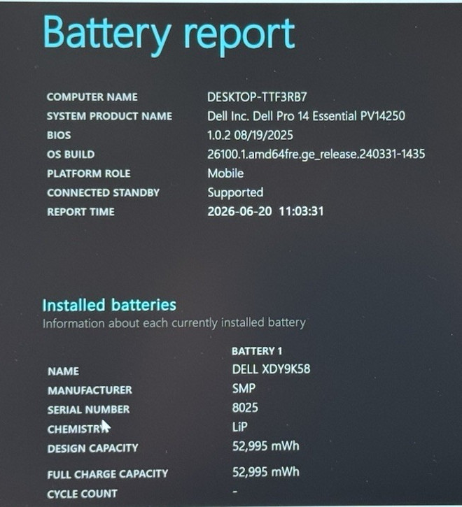 Dell Pro 14 Essential PV14250 14″ Laptop Intel Core 5 120U – 16GB RAM 512SSD