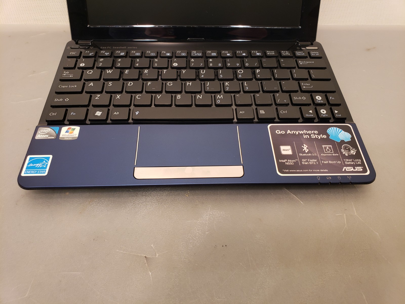 ASUS Eee PC 1015PEM • Intel N550 1.5GHz Atom • 2GB • 240GB SSD • Mint • Win7