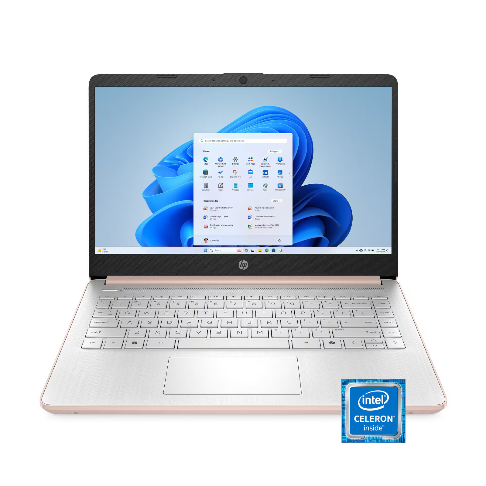 HP Laptop 14-dq3015dx 14″HD Intel Celeron N4500 4GB 64GB EMMC Storage Win11 home