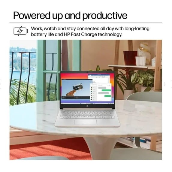HP 14 inch, 1128GB UFS, Intel N150 (Beats N4120), Pale Rose Gold