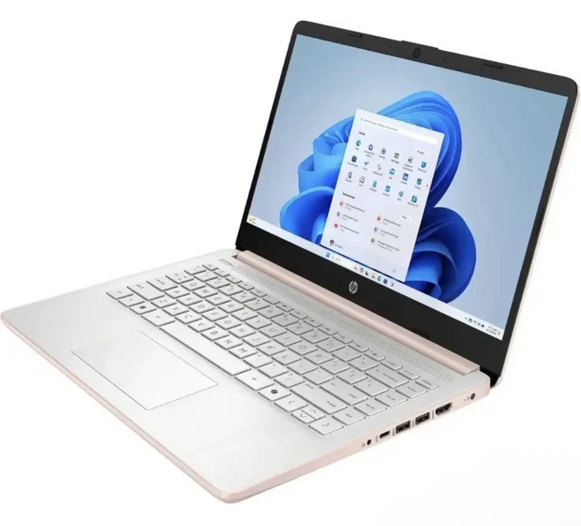 New HP 14″ Laptop Intel CPU N150 4GB RAM 128GB Storage UFS – Pale Rose Gold