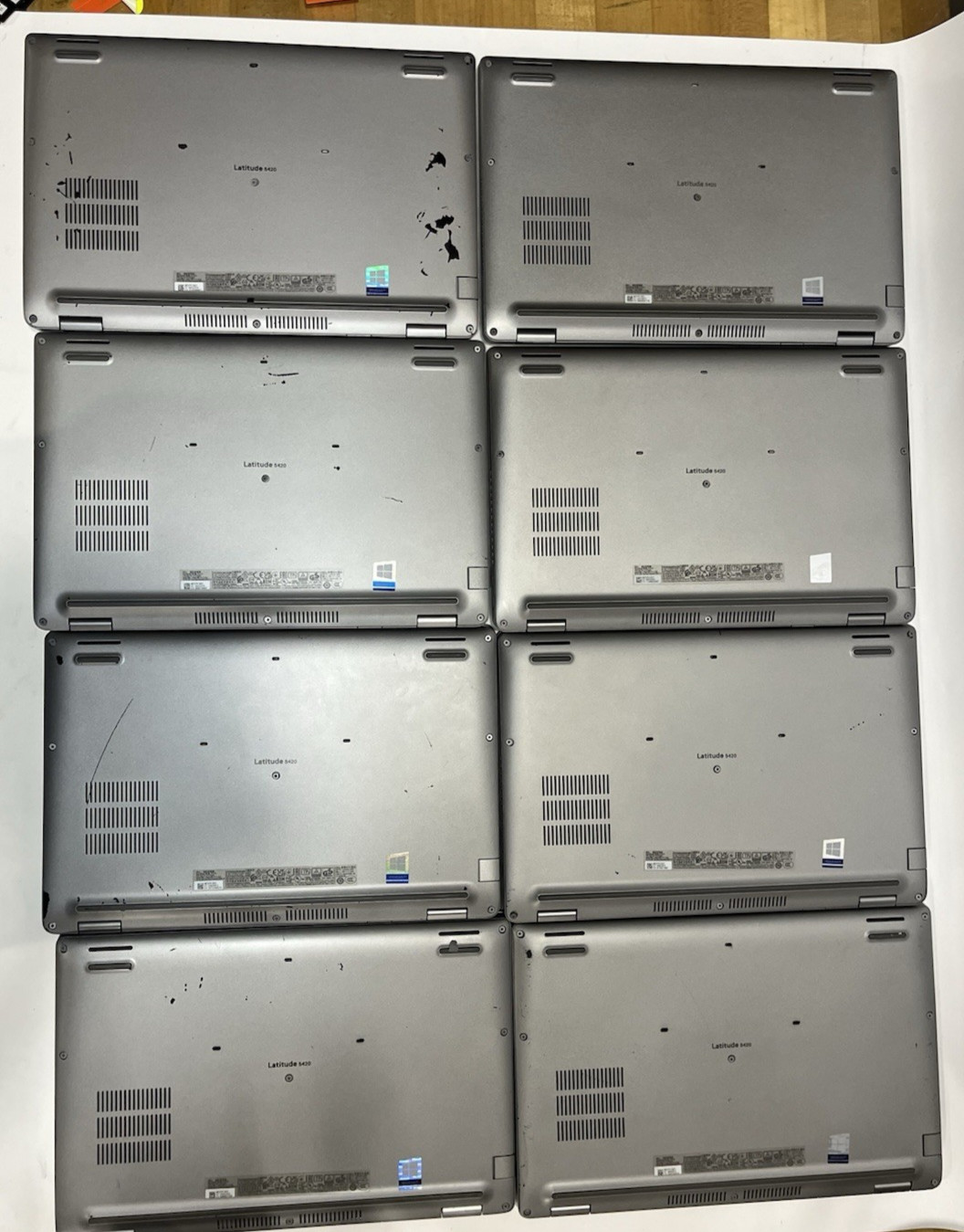 LOT OF 8 Dell Latitude 5420 14″ Laptop Intel i7-1185G7 @3.0GHz – NO RAM / SSD