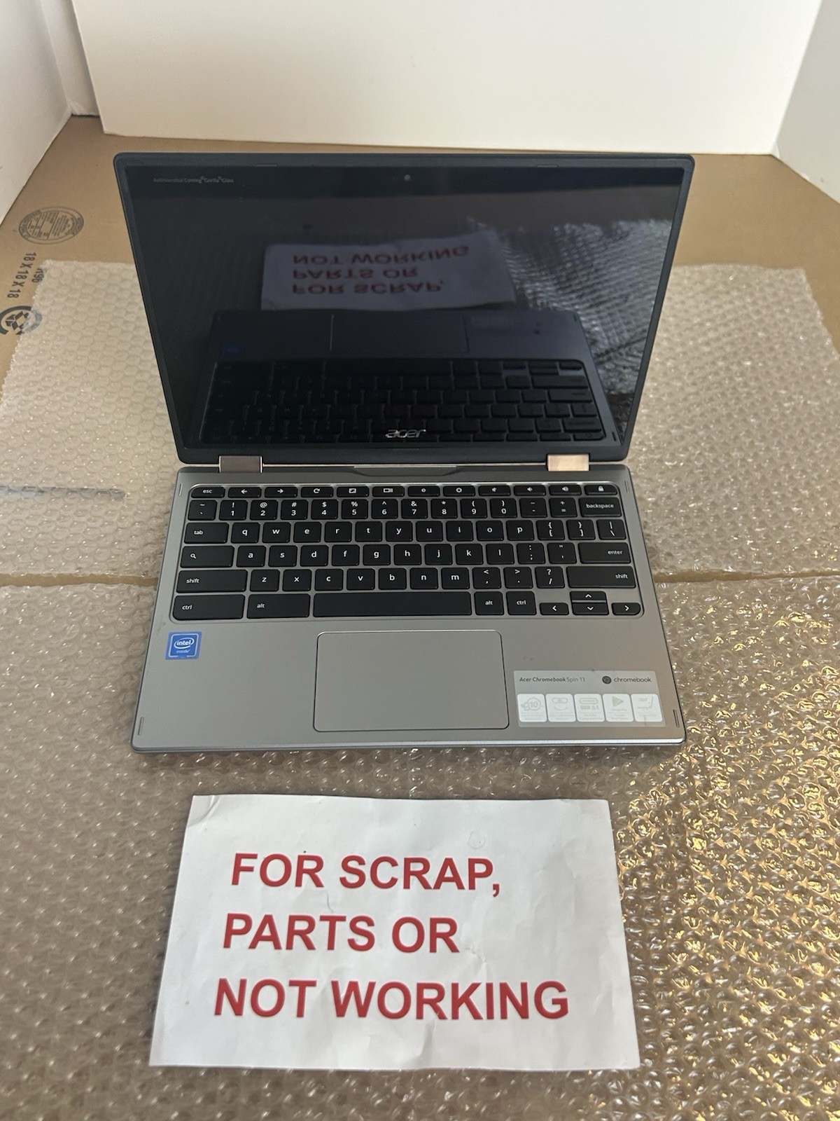 Acer Chromebook Spin 11 N17Q8 Convertible 11.6″ FOR PARTS or Not working