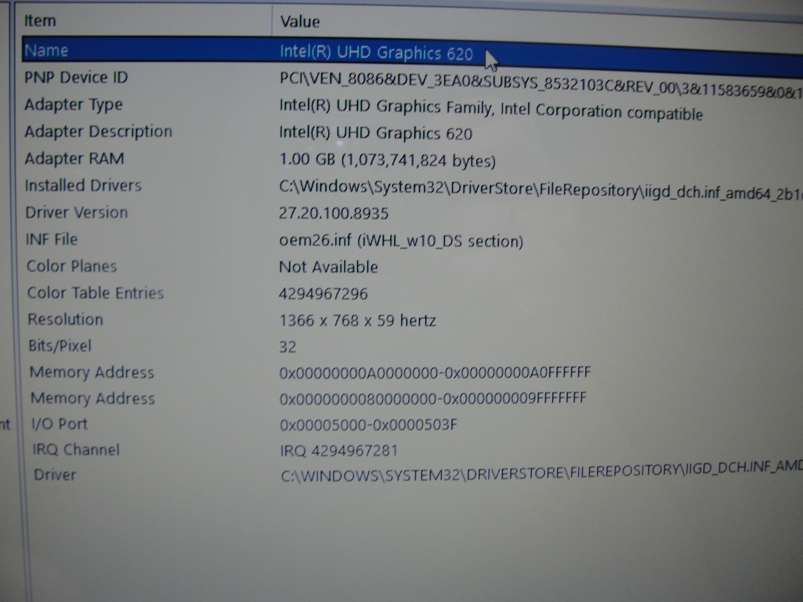 HP 15-DA1005DX 14”HD TOUCH Core i7-8565U 1.8GHz 12GB SSD Reset 256GB+Charger