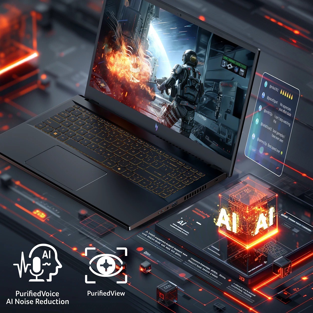 Acer Nitro V 15 Gaming Laptop GeForce RTX 5060 32GB RAM 1TB SSD ANV15-52-90QH