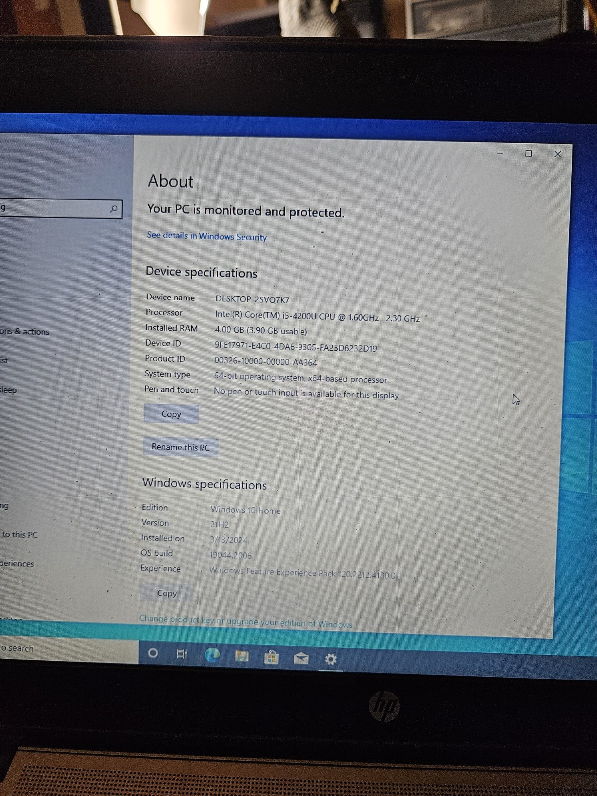 HP EliteBook 840 G1 14″ Intel Core i5 512gb Hdd