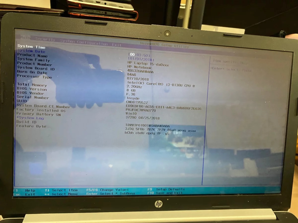 Lot of 3 HP 15-da0xxx Laptops i3-8130U 8GB ALL POST NO OS/SSD For Parts
