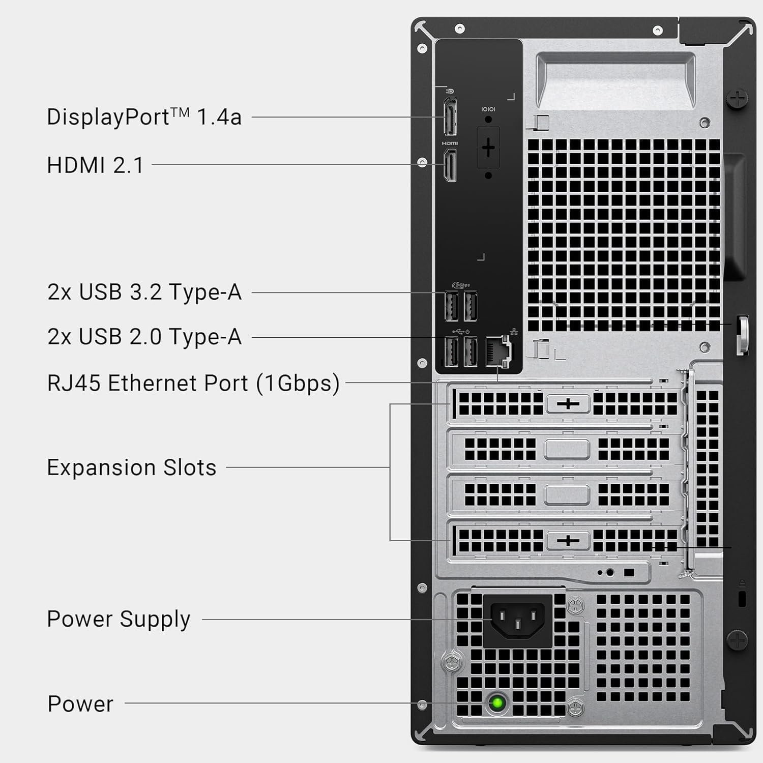 Dell ECT1250 Desktop MT | Ultra 7-265, 32GB RAM, 1TB SSD, Win 11 Home
