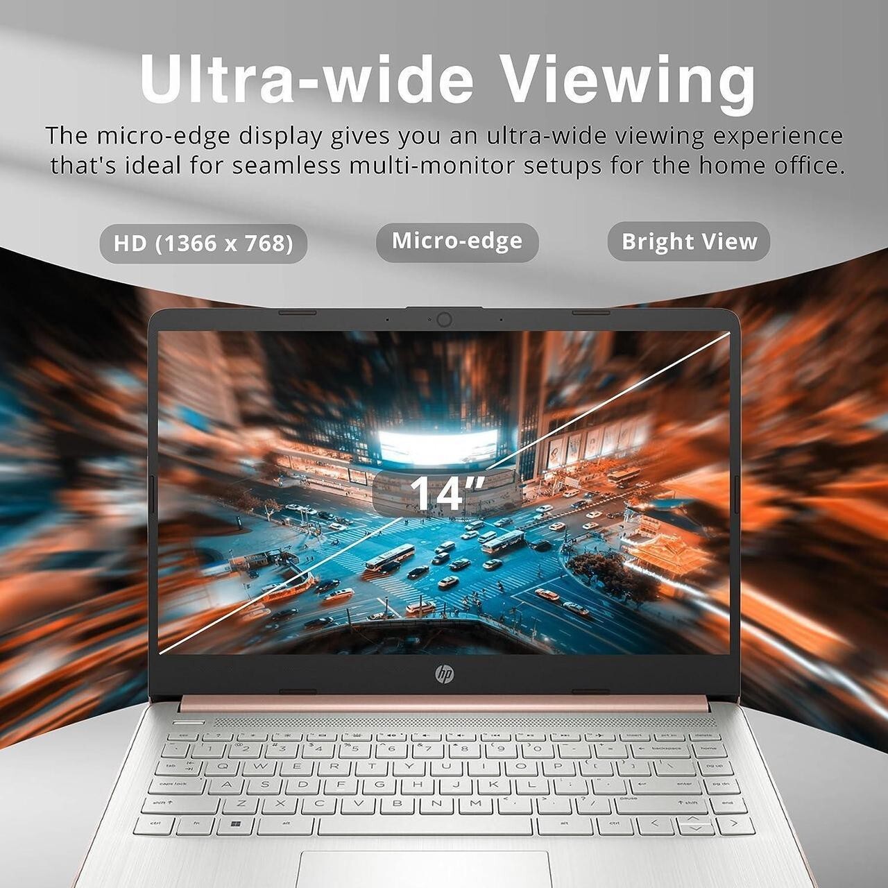 HP Stream 14″ screen (64 GB Drive, Intel Celeron N4000, 4 GB ram