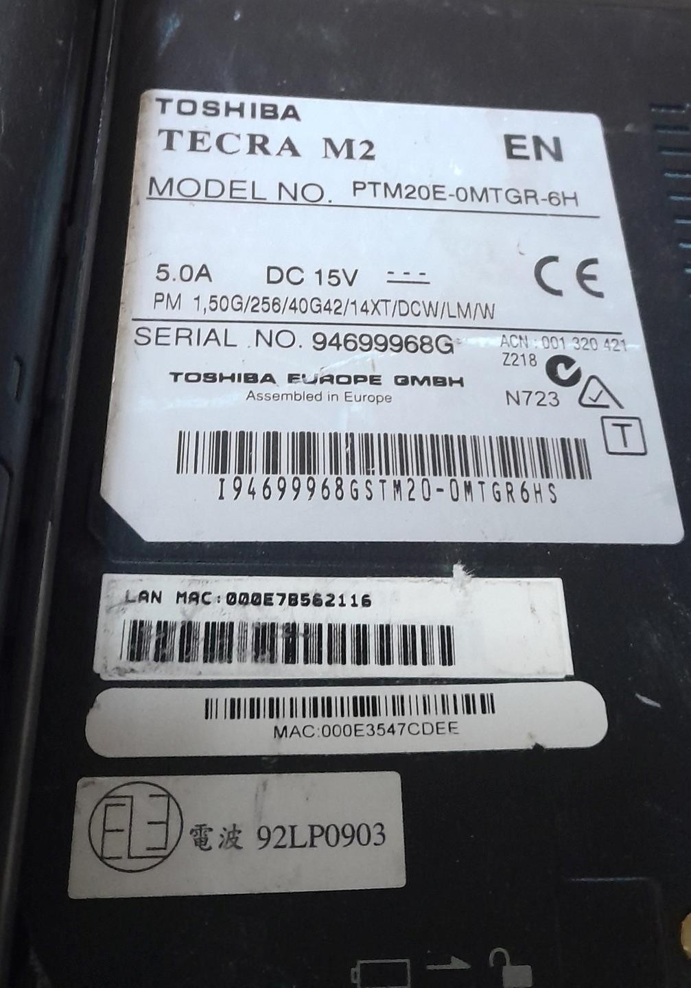 3 SAMSUNG NP300E5A TOSHIBA TECRA M2 & HP ELITEBOOK 2540P LAPTOPS ! S173 F