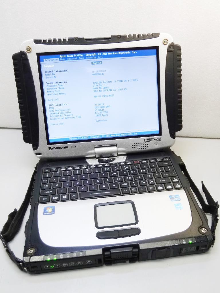 Panasonic ToughBook CF-19 Touchscreen i5-3340M 2.7GHz | 4GB RAM 500GB HDD NO OS