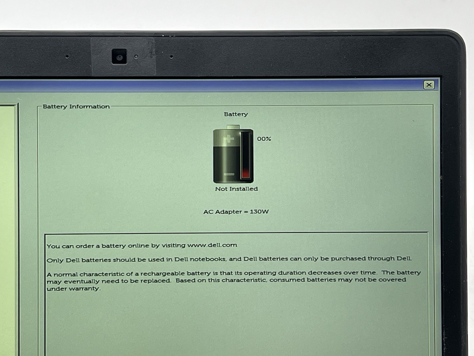 Dell Latitude E7470, i5-6300U CPU @ 2.40GHz, 8GB RAM-No Batt/HDD/OS, w/Charger