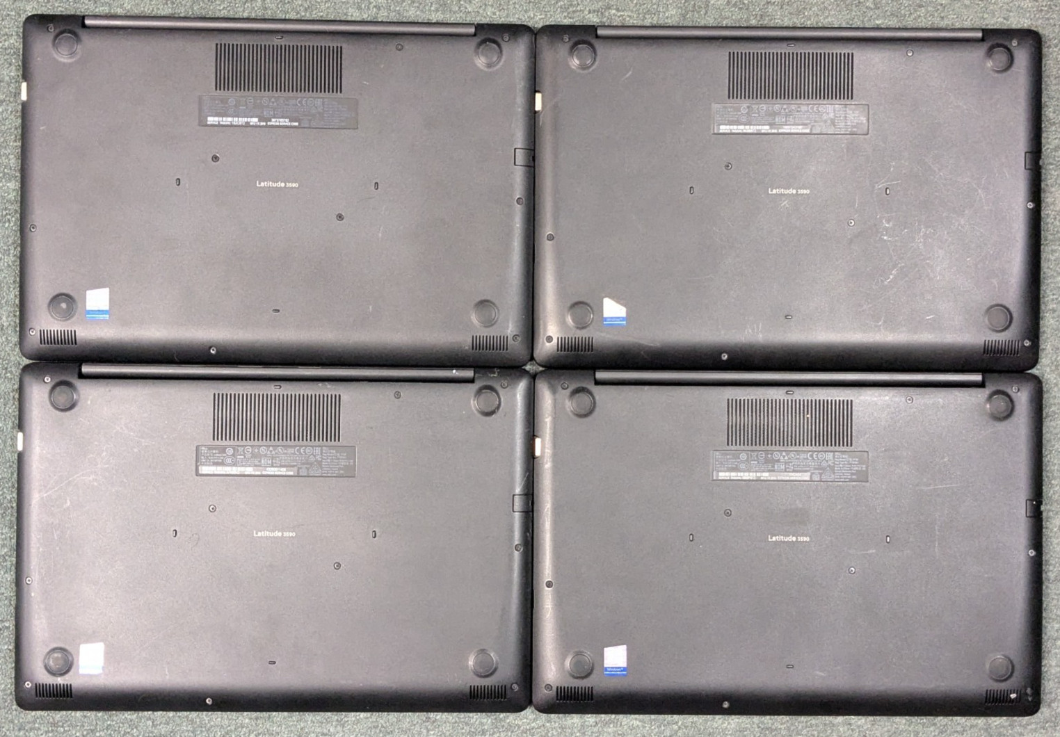 Lot of 4 Dell Latitude 3590 15.6″ Intel i5-8250U No RAM/Drive SOLD AS-IS