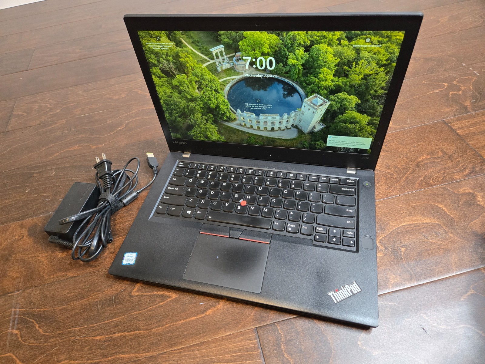 Lenovo ThinkPad T470 Laptop Core i5 7200U 2.5GHz 8GB RAM 256GB nVme W11P Charger