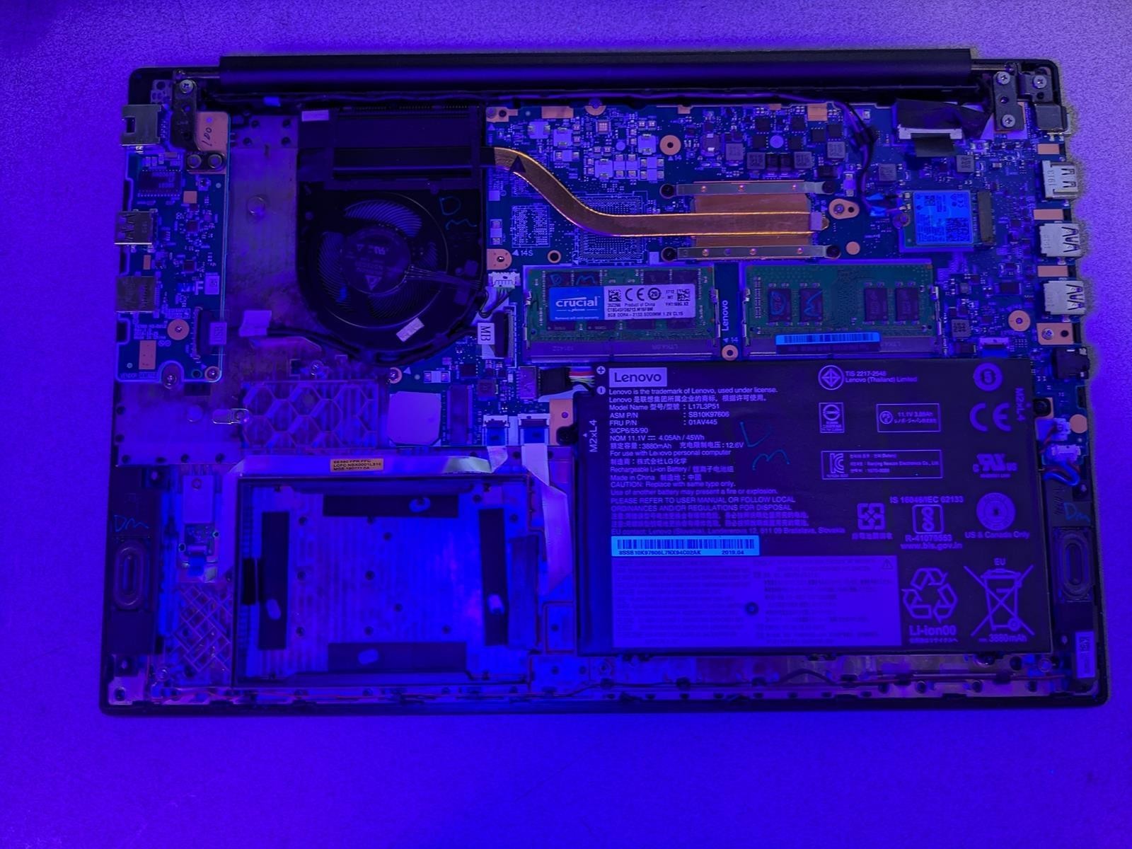 LENOVO THINKPAD E590 i5-8265U @ 1.60GHz, 16GB RAM, NO HDD/OS