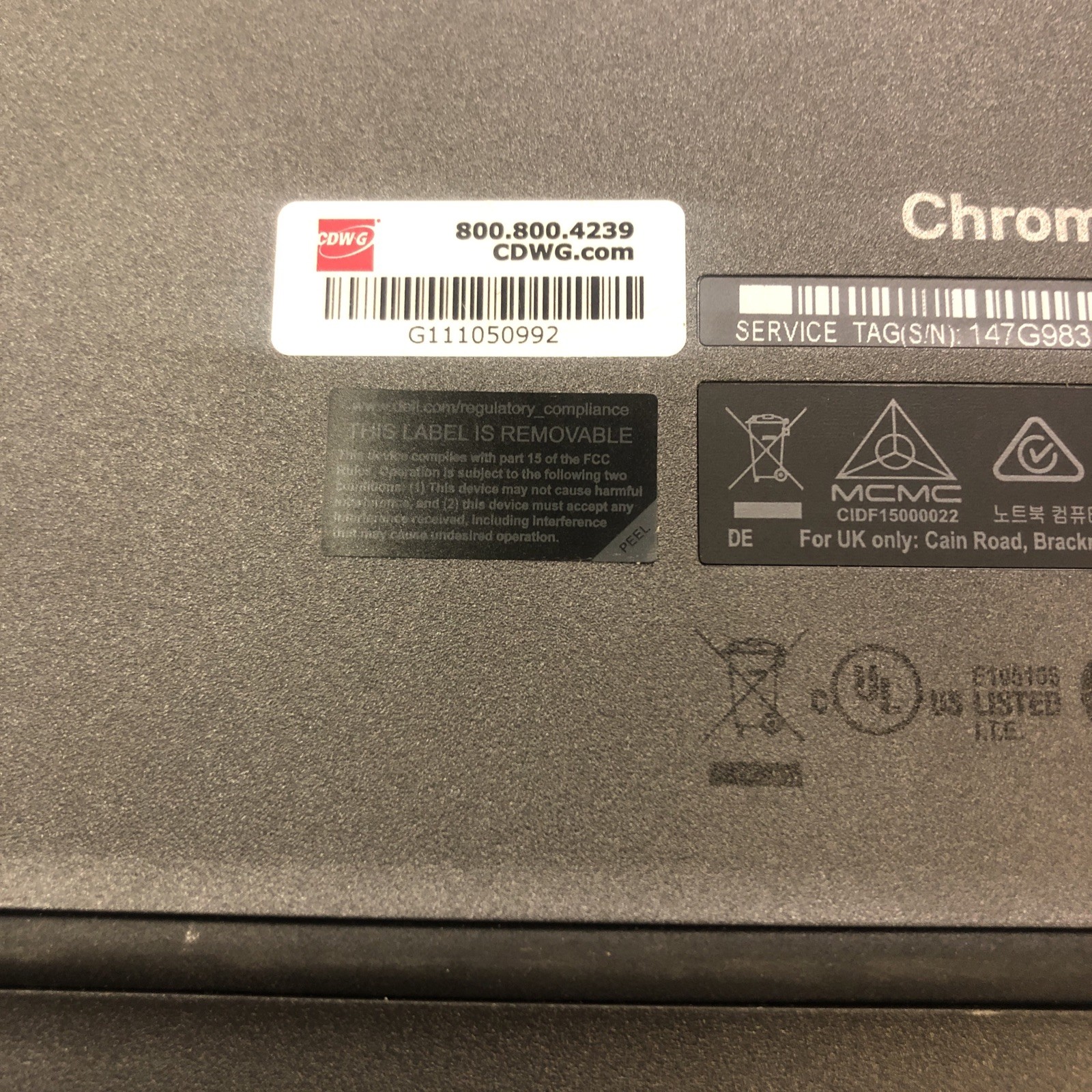 Dell Chromebook 11 3100 11.6″ (32GB eMMC Intel Celero N4020 1.1GHz 4GB)