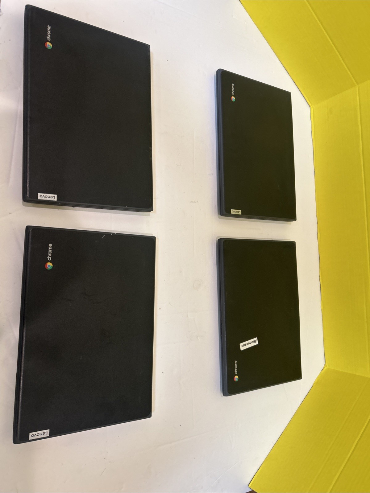 Lot of 4 Lenovo 100e Chromebook 2nd Gen MTK 4GB 32GB For Parts Repair