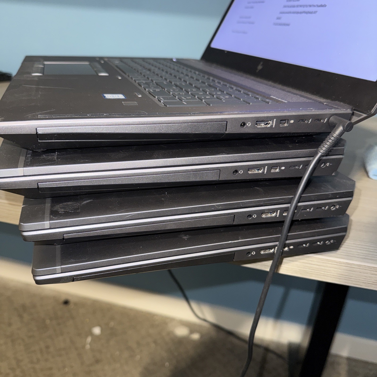Lot of (4) HP ZBook 17 G5 G6 17″ Laptops Intel Core i5 8th 9th Gen 8GB RAM *READ