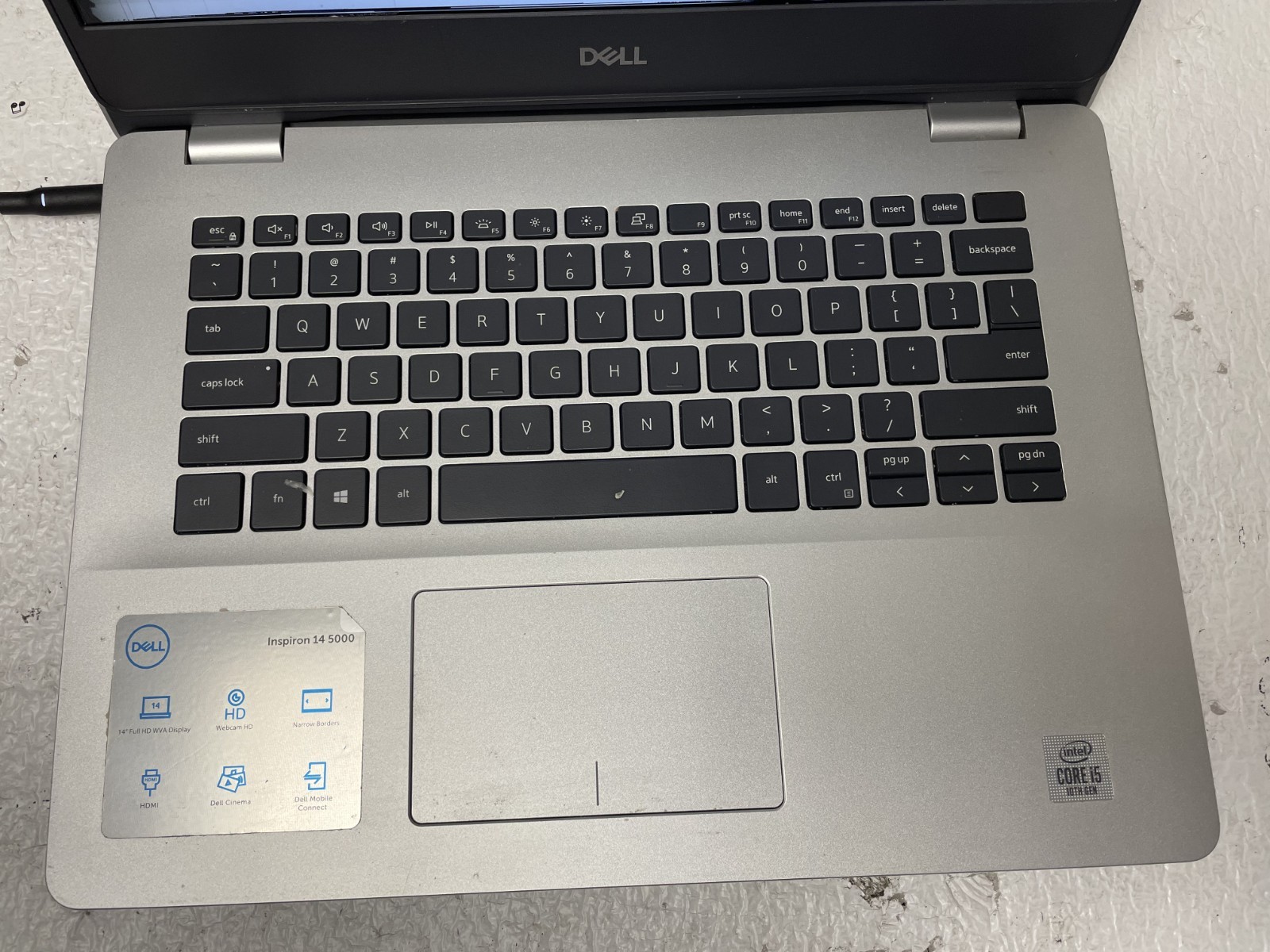 Dell Inspiron 14 5493 Intel i5-1035G1 @3.30GHz 8GB RAM NO SSD BrokenScreen Parts