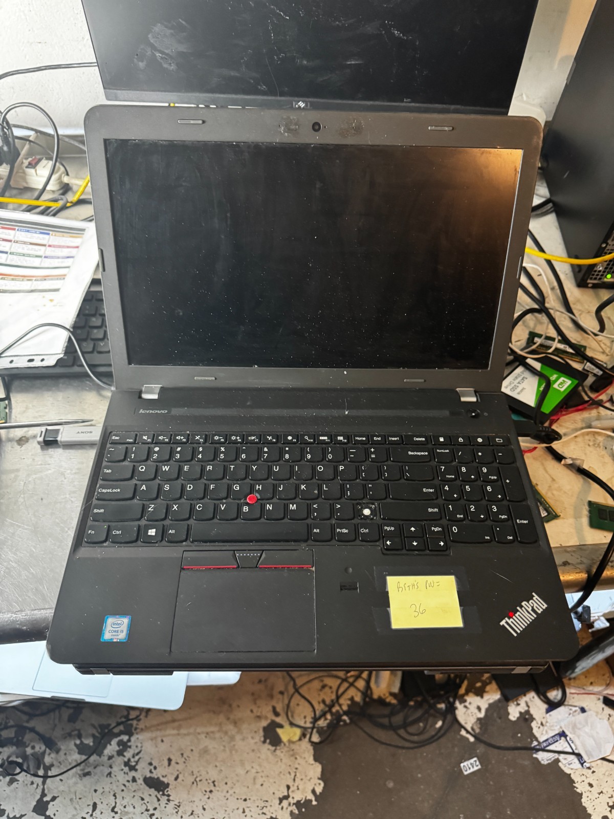Lenovo ThinkPad E560 Intel i5 Laptop for Parts/Repair #6244