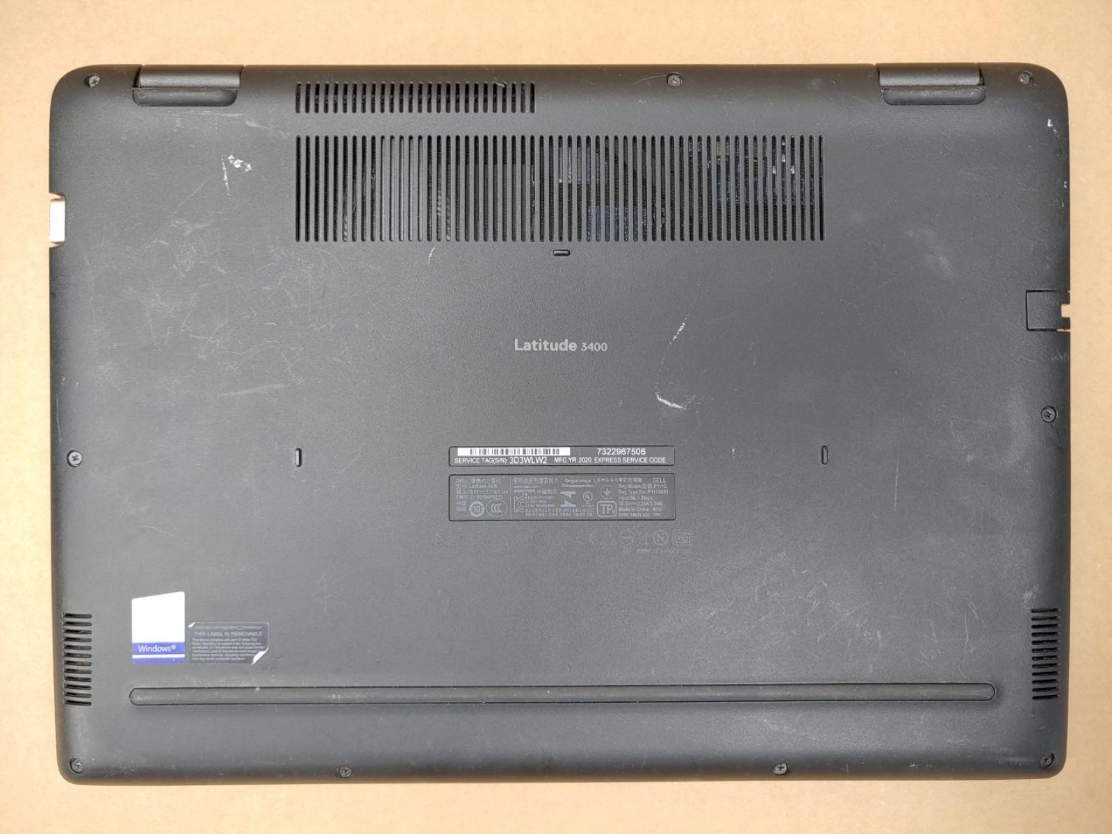 Dell Latitude 3400 14″ i3-8145U✔ *NO RAM/NO SSD/NO AC* **LIQUID SPILL** **READ**