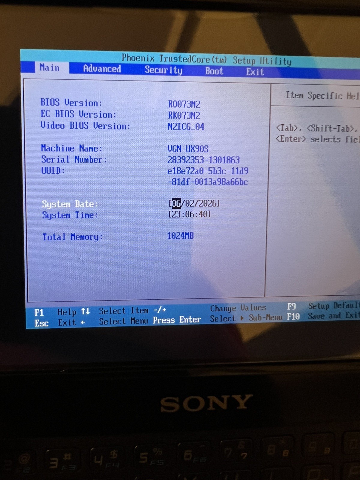 Sony Vaio VGN UX90S Micro PC UMPC – Black, Japan model, Full Accessory Bundle
