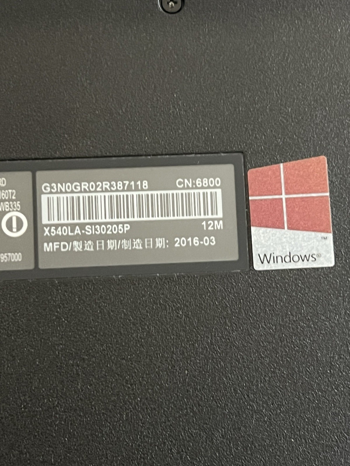 ASUS X540L Laptop i3-5020U 2.2GHz 8GB 500gig Storage Win 10 DVDRW