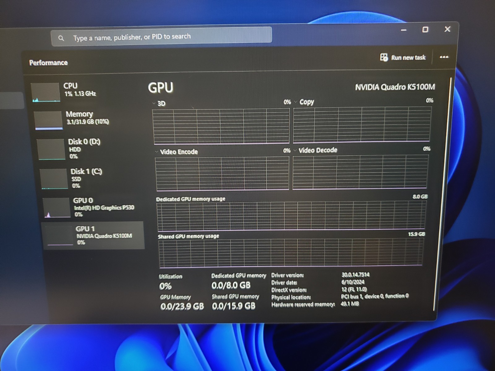 Dell Precision 7710 Laptop 17.3″ FHD Intel Xeon 32GB RAM 256GB SSD 1TB Win11P.
