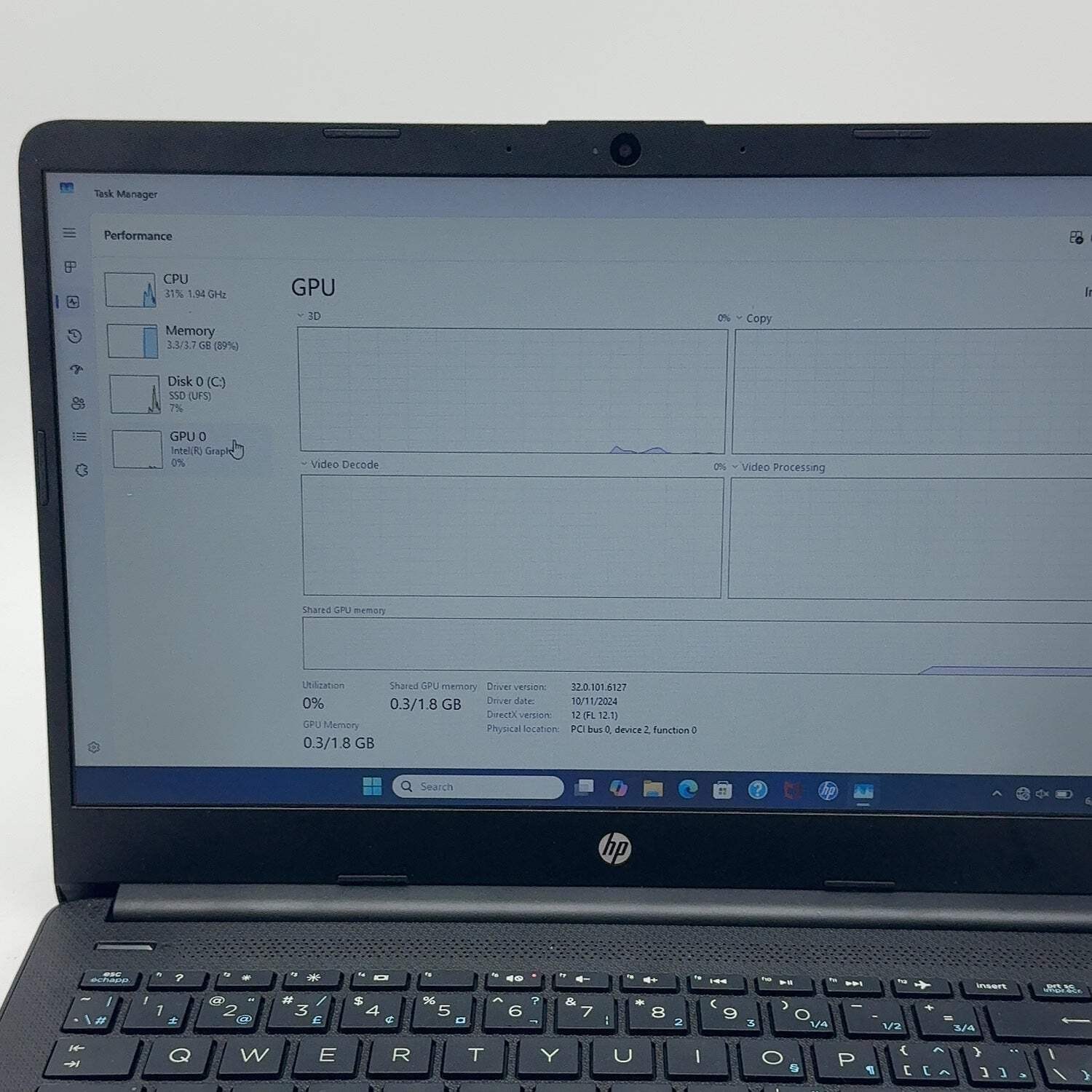 HP Laptop 14-DQ6007CA 13.9″ N150 0.80GHz 4GB RAM 128GB SSD