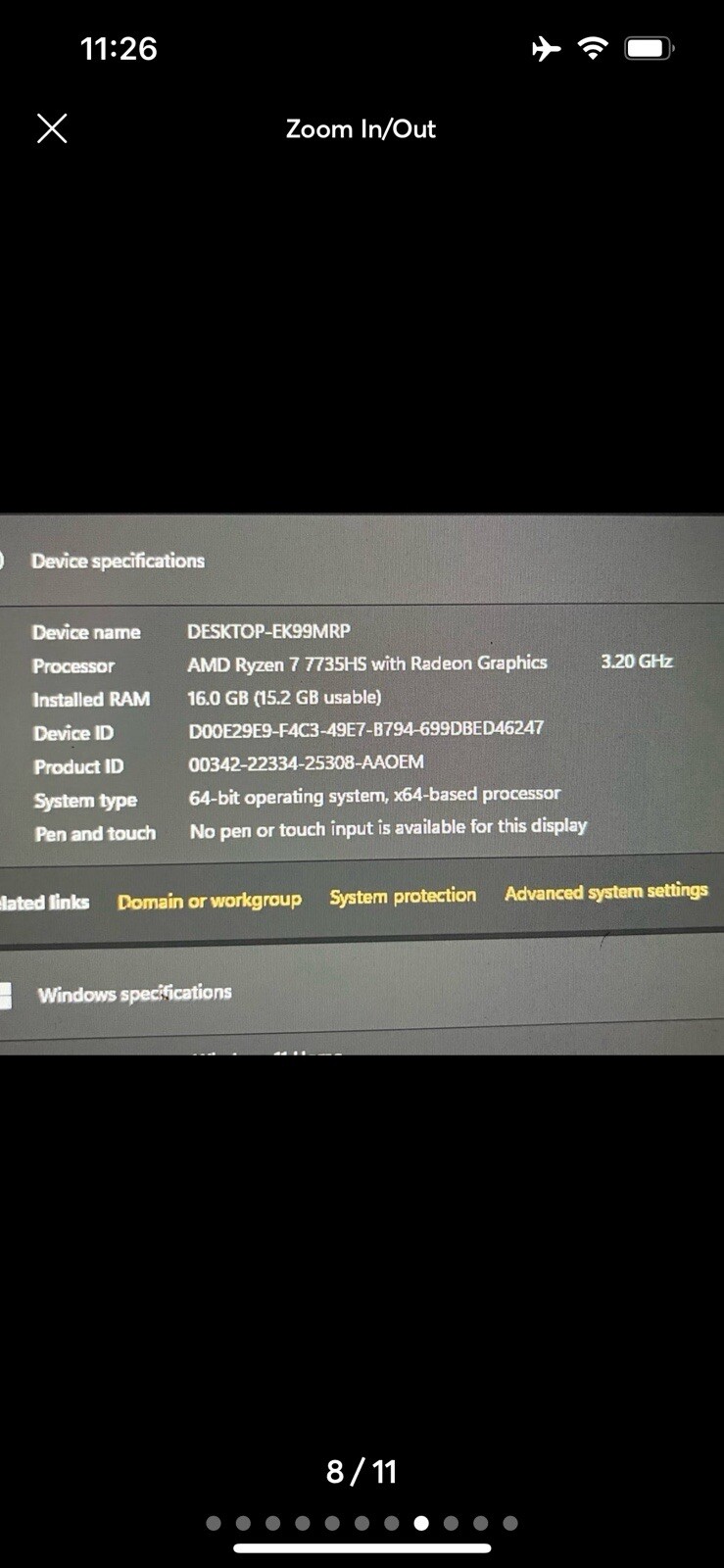 ASUS TUF Gaming A16 16 in (512GB SSD, AMD Ryzen 7, 3.2GHz, 16GB RAM, AMD Radeon