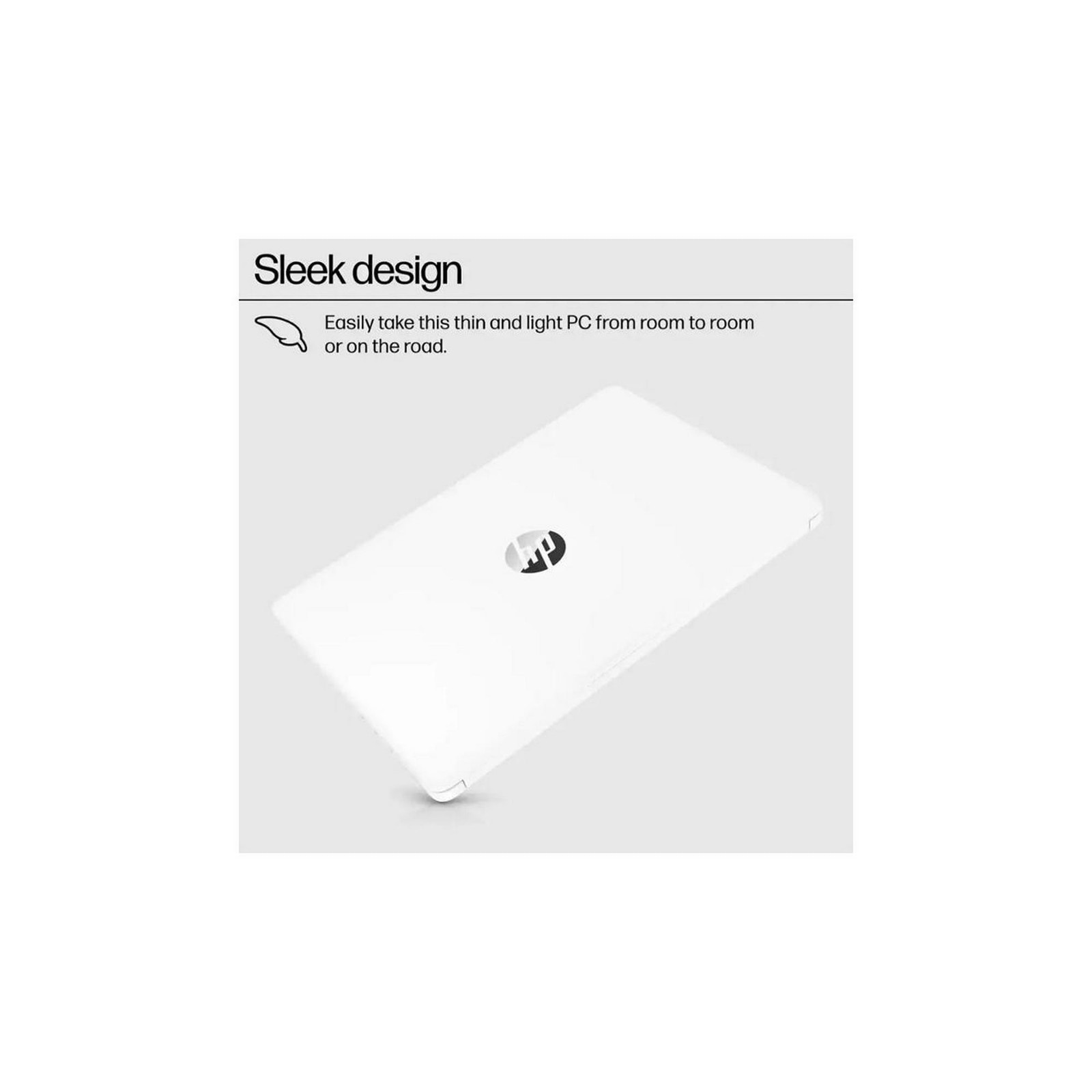 HP 14 inch Laptop, HD Touchscreen Display, Intel Celeron N4500, Snowflake White