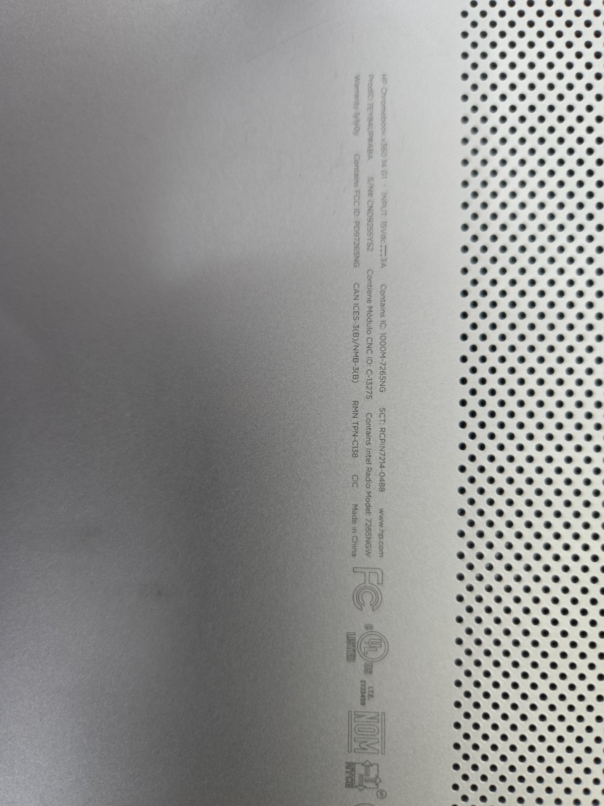 HP Chromebook X360 14 G1