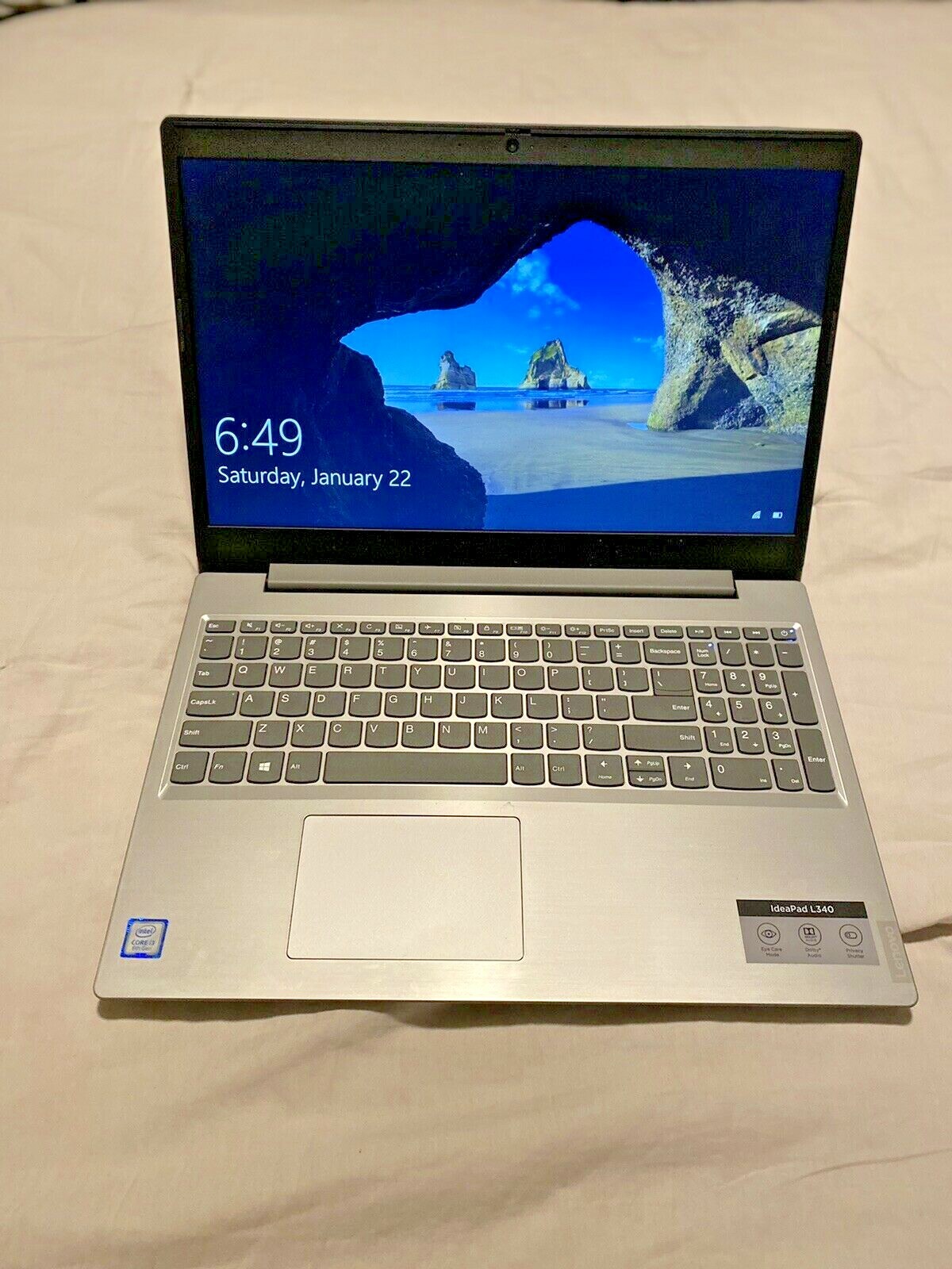 Lenovo 15.6” IdeaPad L340 Laptop i3 2.1GHz 8G 128G Win 10 FHD 1920 X 1080 DVD-RW