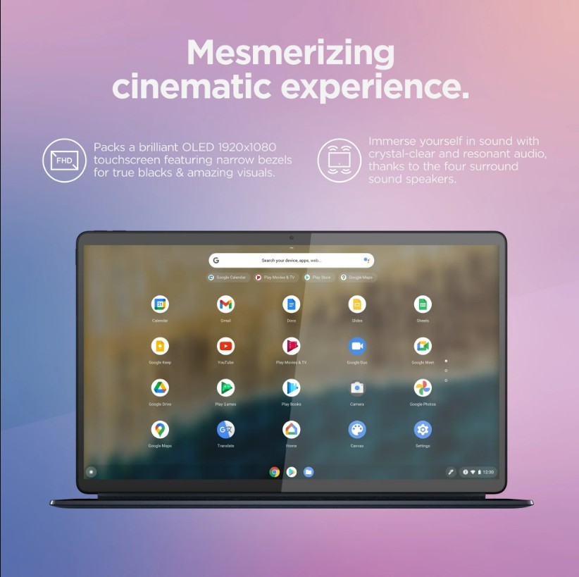 LENOVO IdeaPad Duet 5 13.3″ FHD Touchscreen Snapdragon 7c Gen 2 4GB 128GB