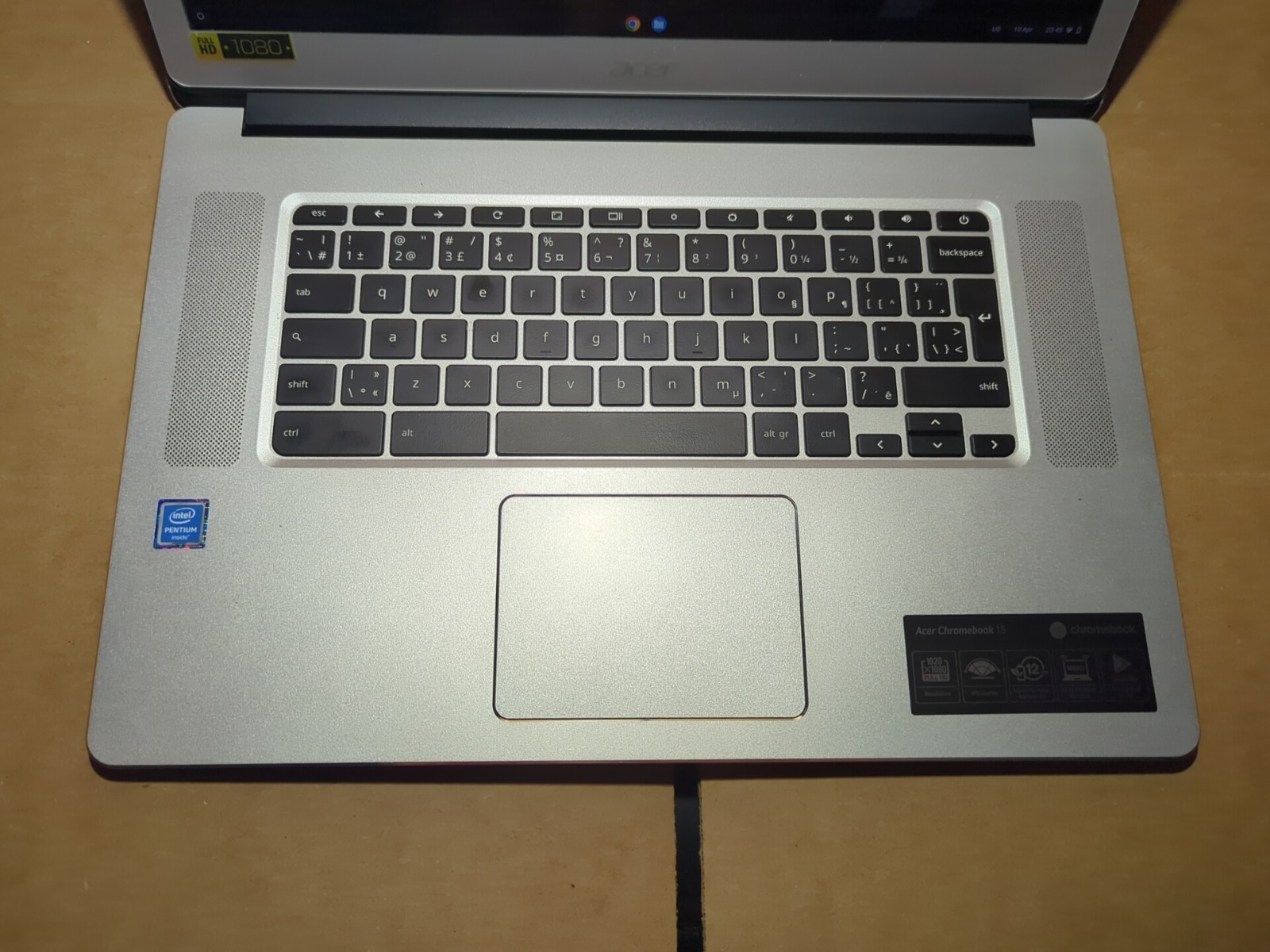 Acer Chromebook 15 CB515-1HT-P7WK Touchscreen 15.6″ Intel Pentium N4200 32GB 4GB